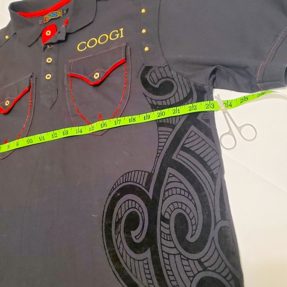 Mens Coogi Australia Embroidered Logo black Polo Shirt Size  L - Picture 7 of 8